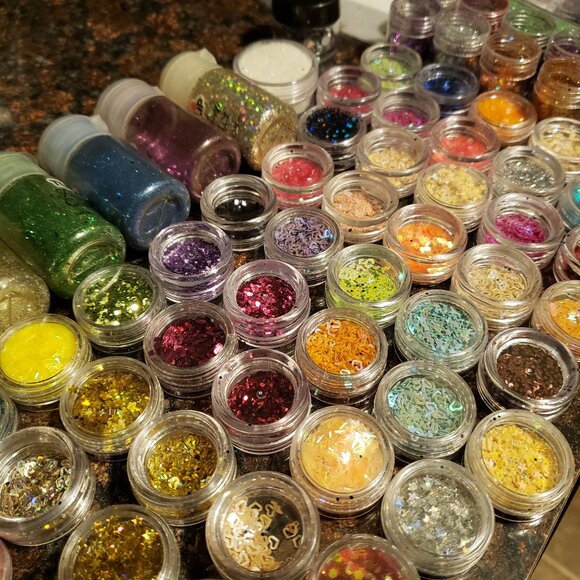 Nail Art Glitter (lot of 80) - Picture 1 of 3